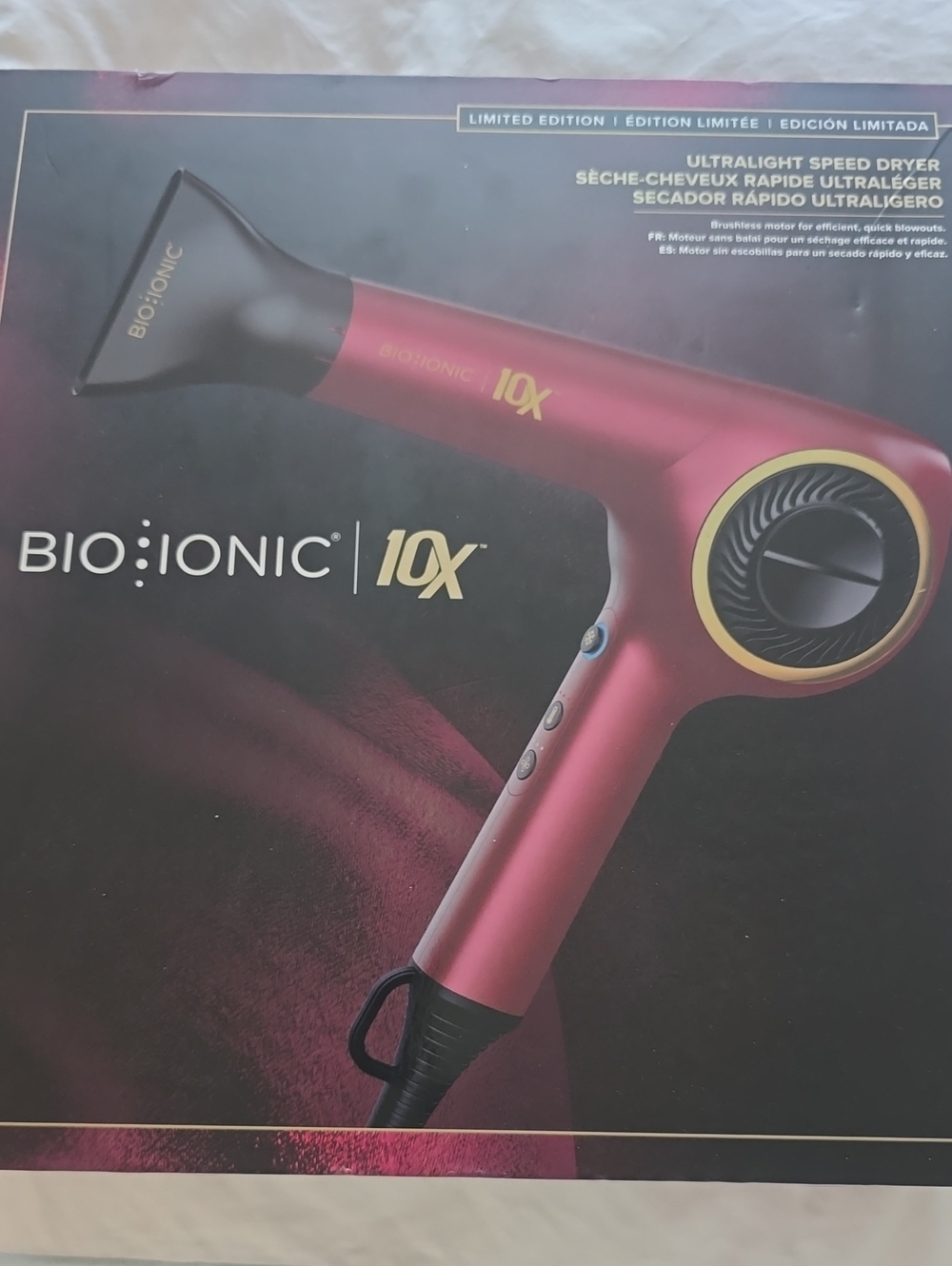 BIO IONIC 10x Ultra Light Speed Dryer MODEL Z 10X DRYER VR *NEW*